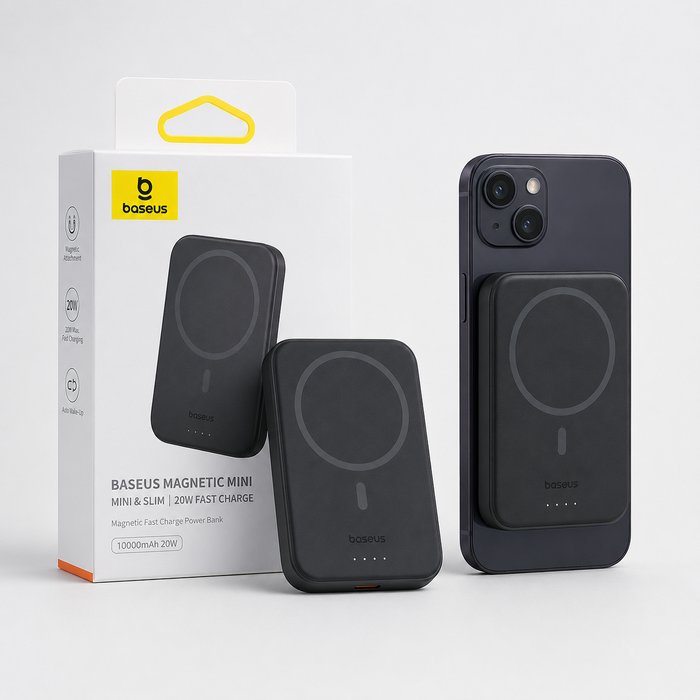 Baseus Power Bank 10000mAh Mini Magnetic Wireless Fast Charge